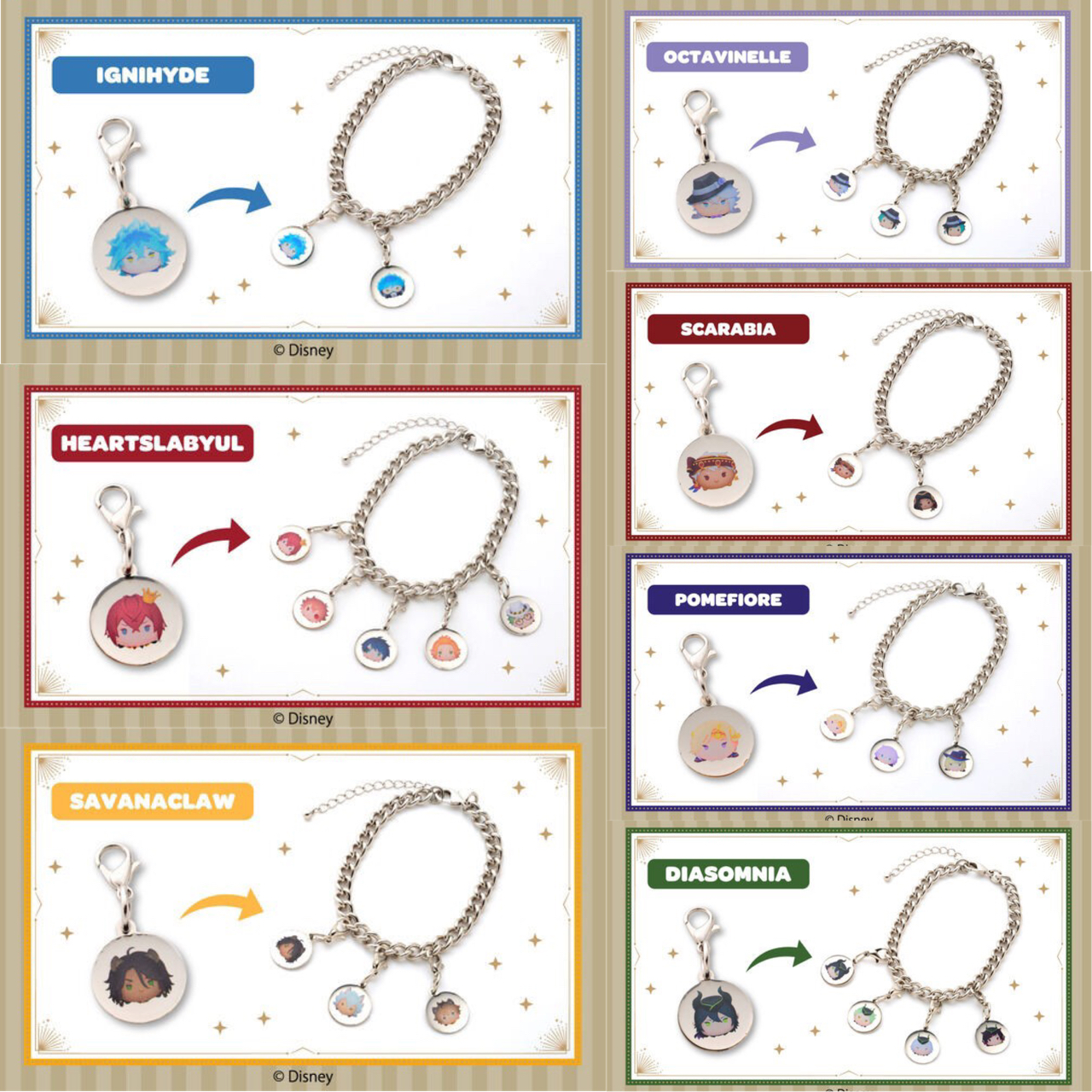PRE-ORDER : Disney Twisted Wonderland Tsum Tsum Single Charm for Bracelet