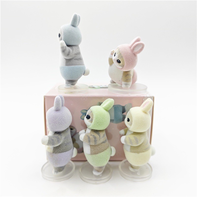 โมเดล Mofusand Narabundasu Rabbit by Pazela (Set of 5)