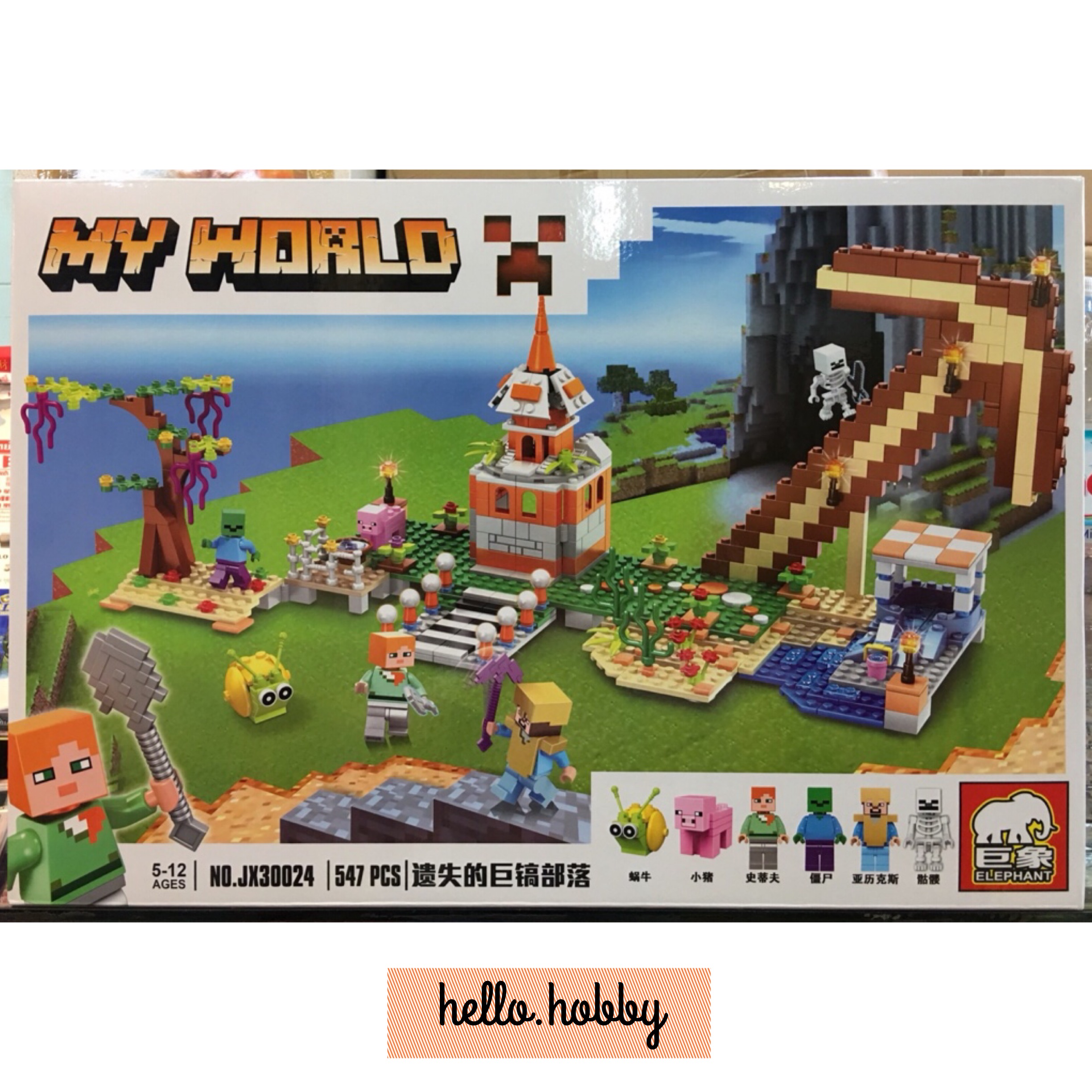 Elephant JX30024 Minecraft 547pcs