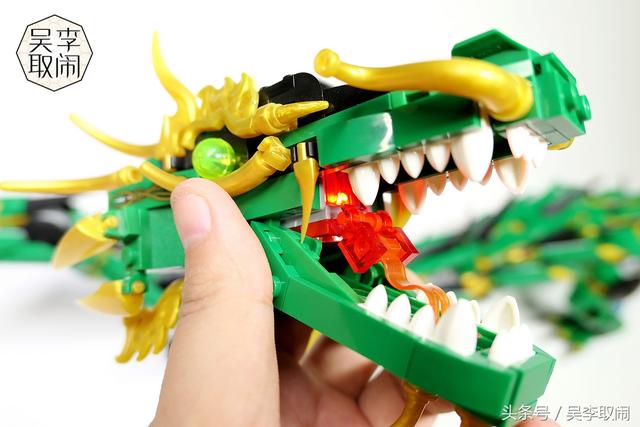 Lepin 8918 Ninjago Green Ninja Dragon Kirin 1443pcs (มีไฟ)