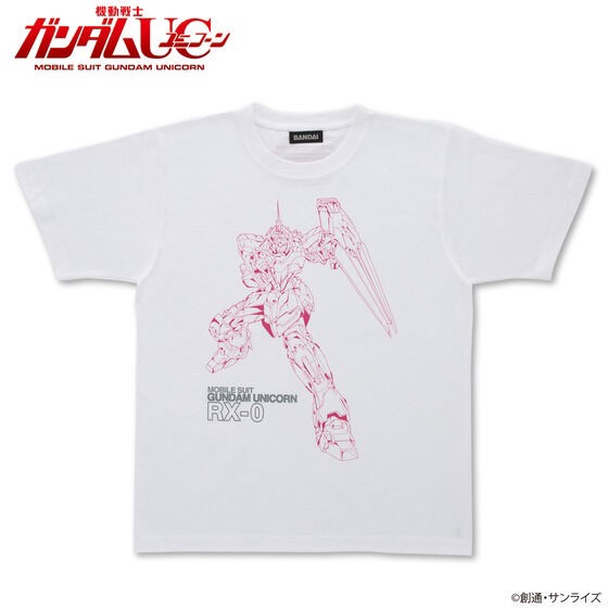 PRE-ORDER : Mobile Suit Gundam UC T-shirt Unicorn Pattern