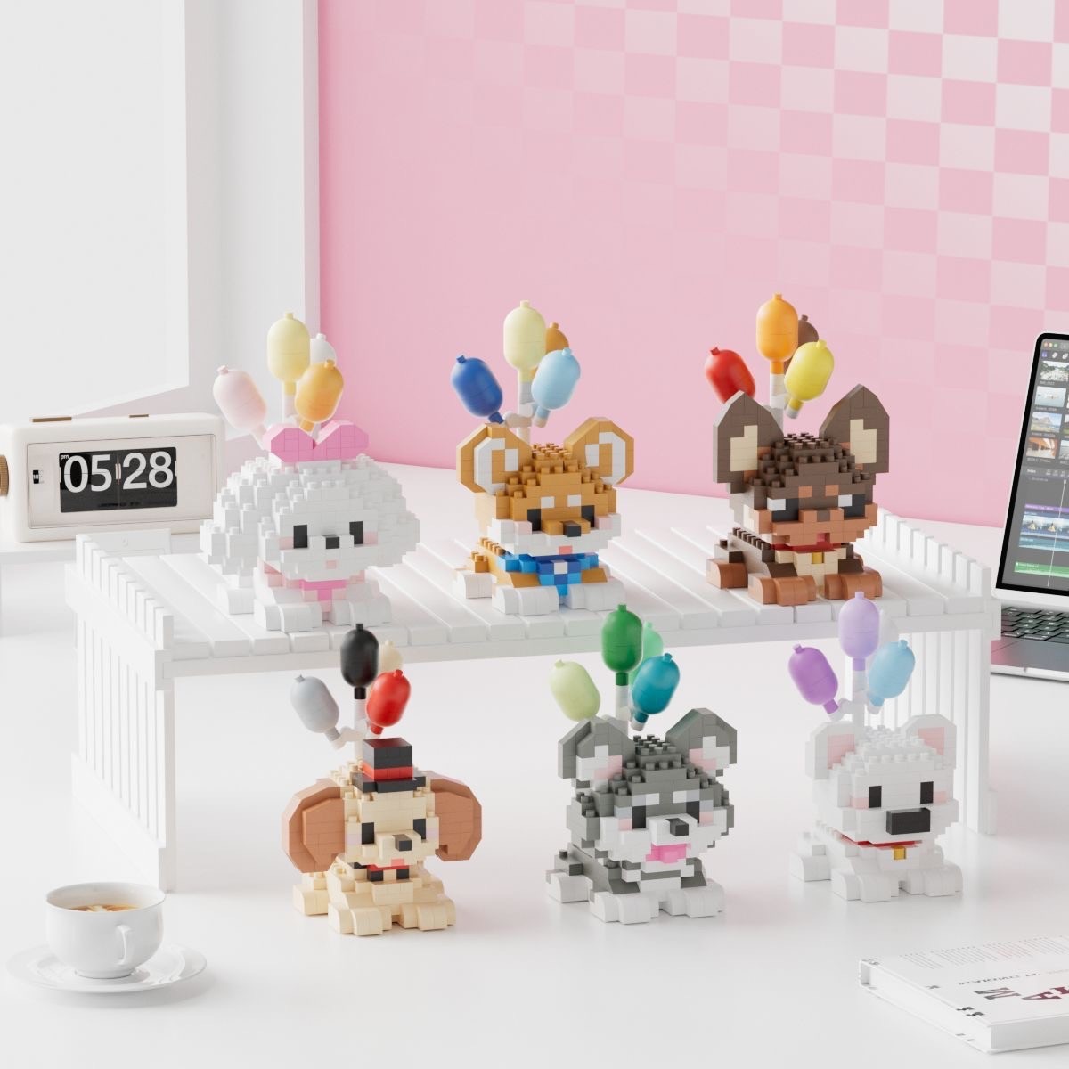 ตัวต่อนาโน Size M - Mekansm Puppy Flying Pets Cat Dog