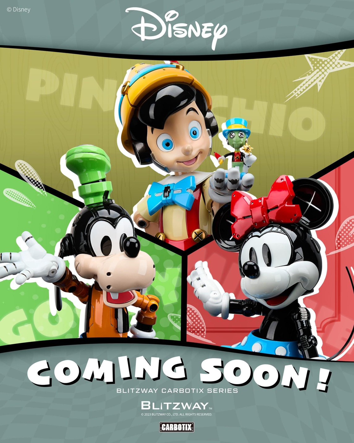 Pre-order : CARBOTIX Disney Characters Series Minnie Mouse / Goofy / PINOCCHIO by Blitzway x 5Pro Studio