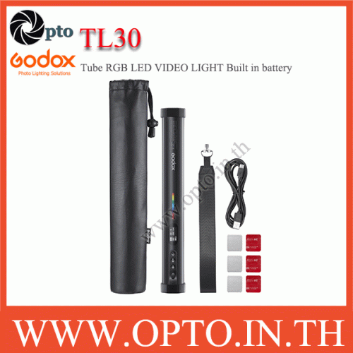 TL30 Godox Tube RGB LED VIDEO LIGHT Built in battery ไฟต่อเนื่องแบบพกพา ถ่ายรูป ถ่ายวีดีโอ