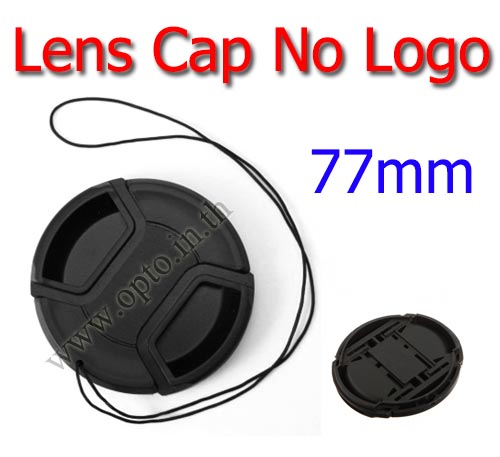 77mm. ฝาปิดหน้าเลนส์ไม่มีโลโก้สำหรับกล้อง Canon Nikon Sony Sigma Tamron