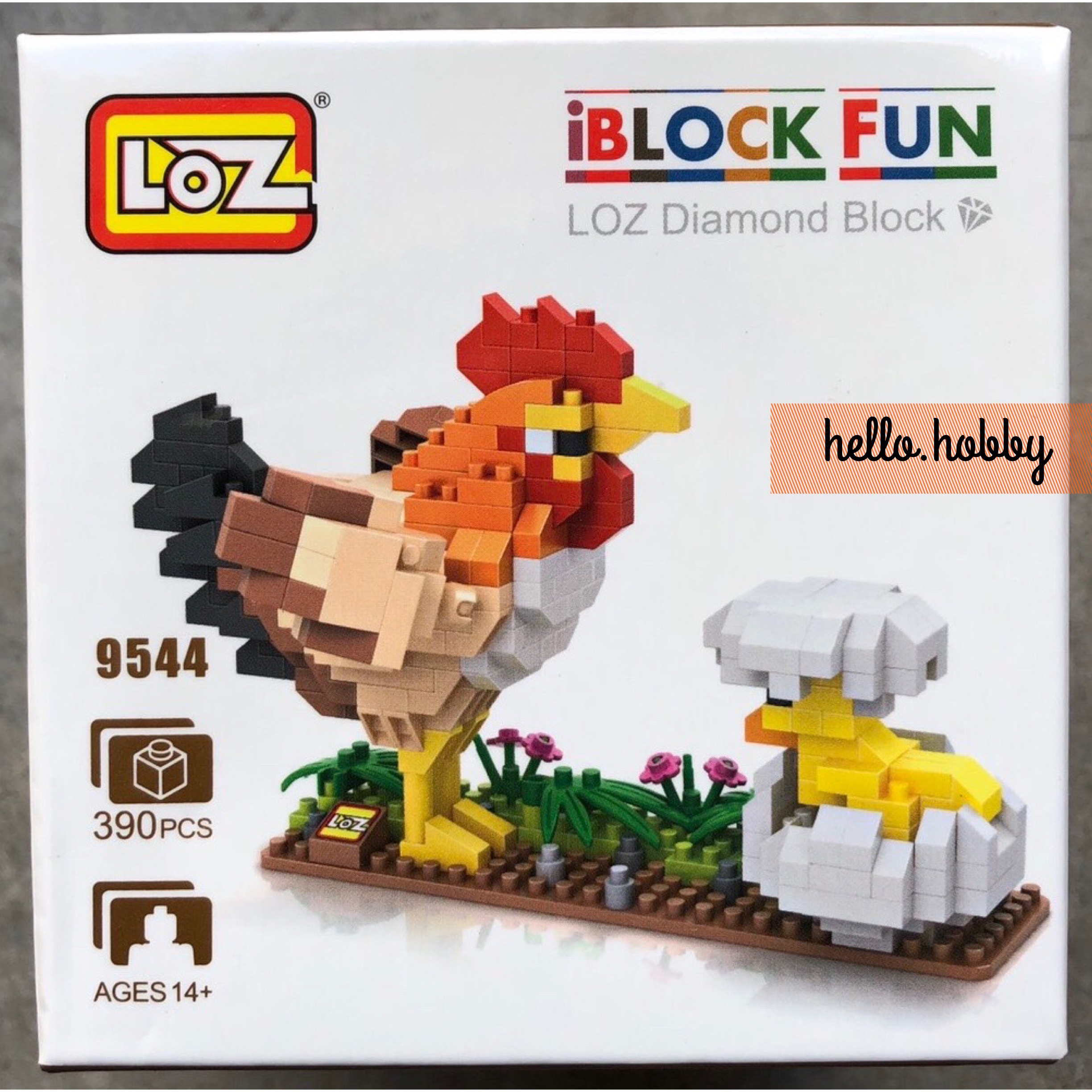 LOZ 9544 Animal Chicken 390pcs