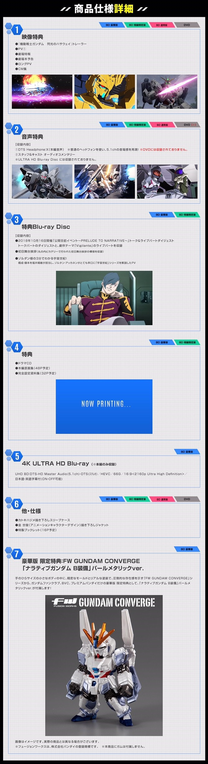 PRE-ORDER : Mobile Suit Gundam NT Blu-ray Deluxe Edition (including 4K ULTRA HD Blu-ray, Gundam Fan Club, Premium Bandai, BVC Limited)