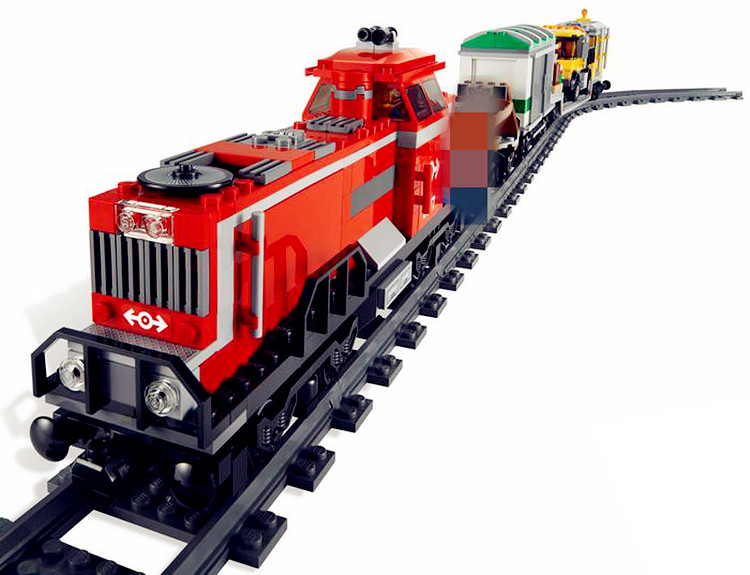 Lepin 02039 Red Cargo Train 898pcs