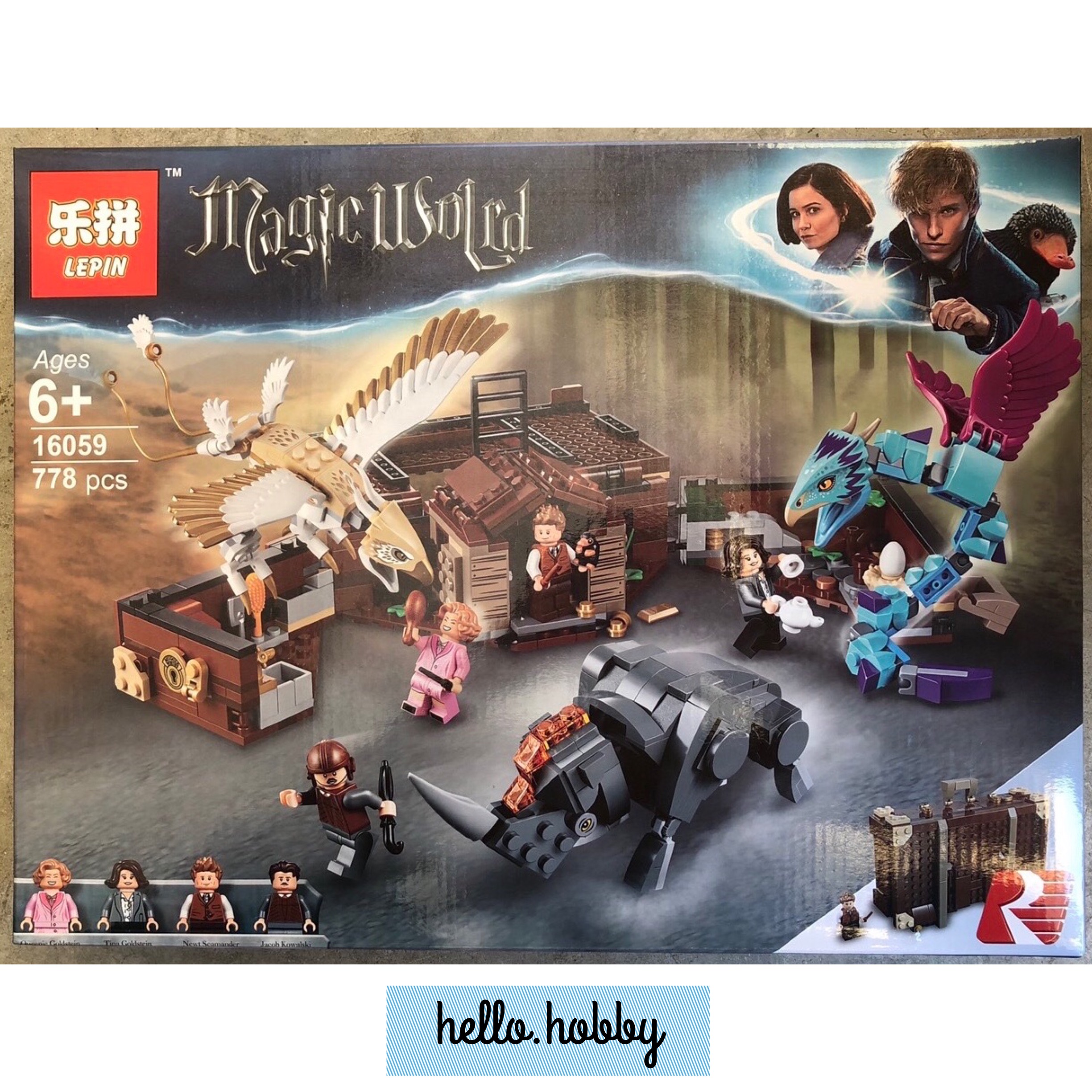 Lepin 16059 Harry Potter Newt's Case of Magical Creatures 778pcs