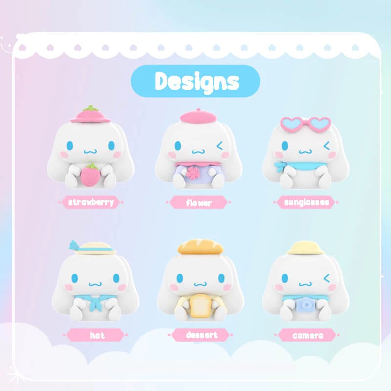 พัดลมมือถือ Blindbox Sanrio Kuromi Cinnamoroll Outing Heartbeat Portable Fan by Moetch