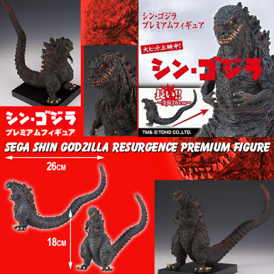 Shin Godzilla Resurgence Premium Figure by SEGA (red fin)