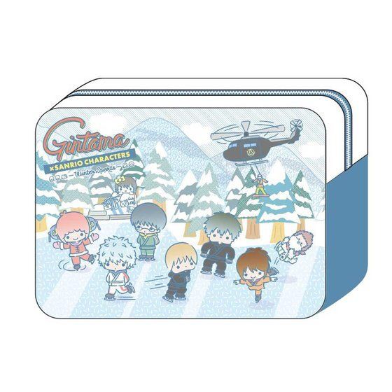 PRE-ORDER : Gintama x Sanrio Characters Big Pouch ~Skating~