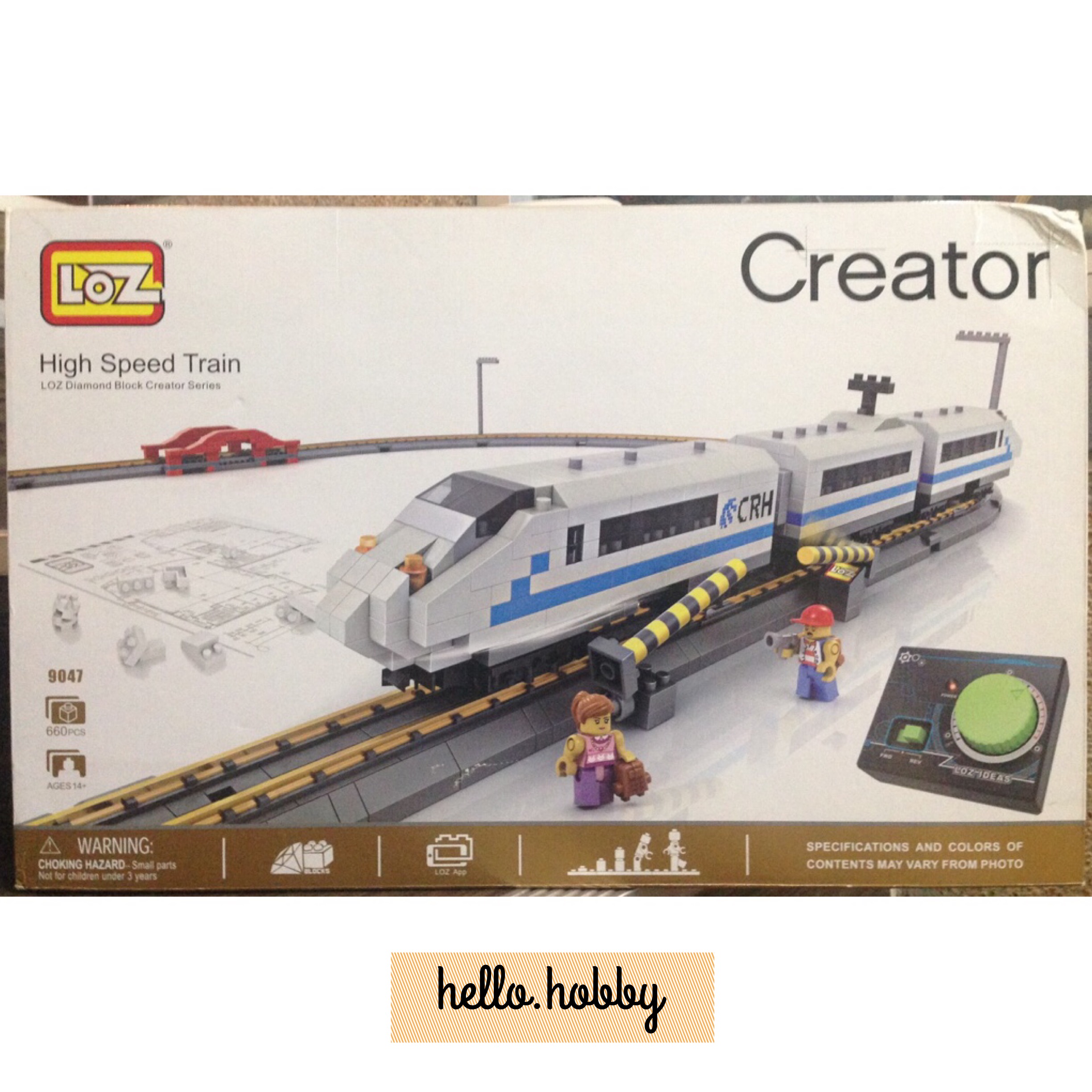 LOZ 9047 High Speed Train 660pcs