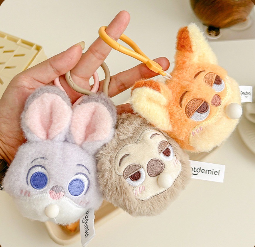 ตุ๊กตาพวงกุญแจ แบบบีบ ลิขสิทธิ์แท้ - Disney - Zootopia Bubble Gum Plush Pendant Keychain by Potdemiel