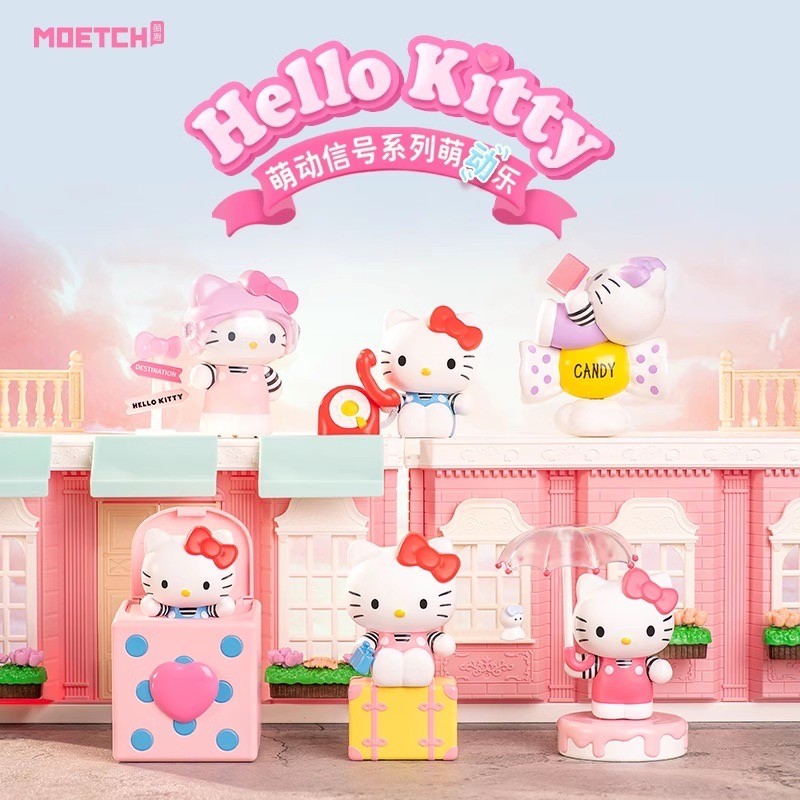 โมเดลคิตตี้ไขลาน Sanrio - Hello Kitty Budding Signal Series by Moetch