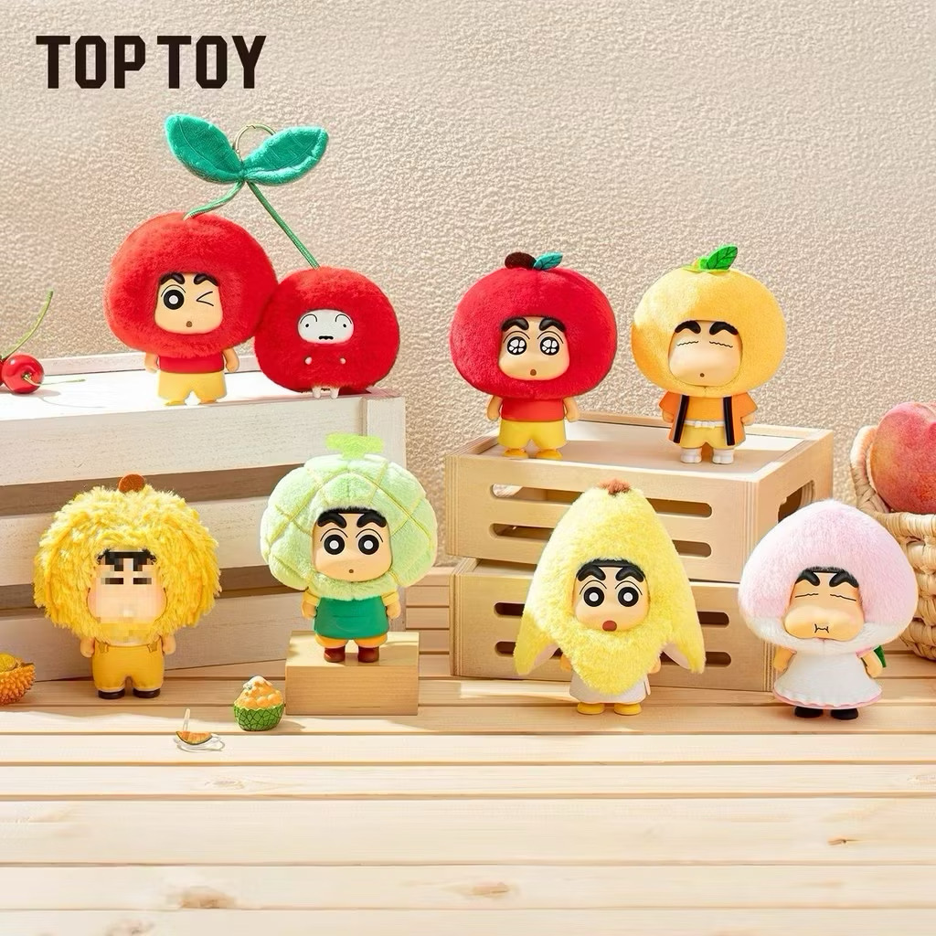 โมเดลพวงกุญแจ Crayon Shinchan - Fruit Cottage Series Pendant Keychain by Top Toy