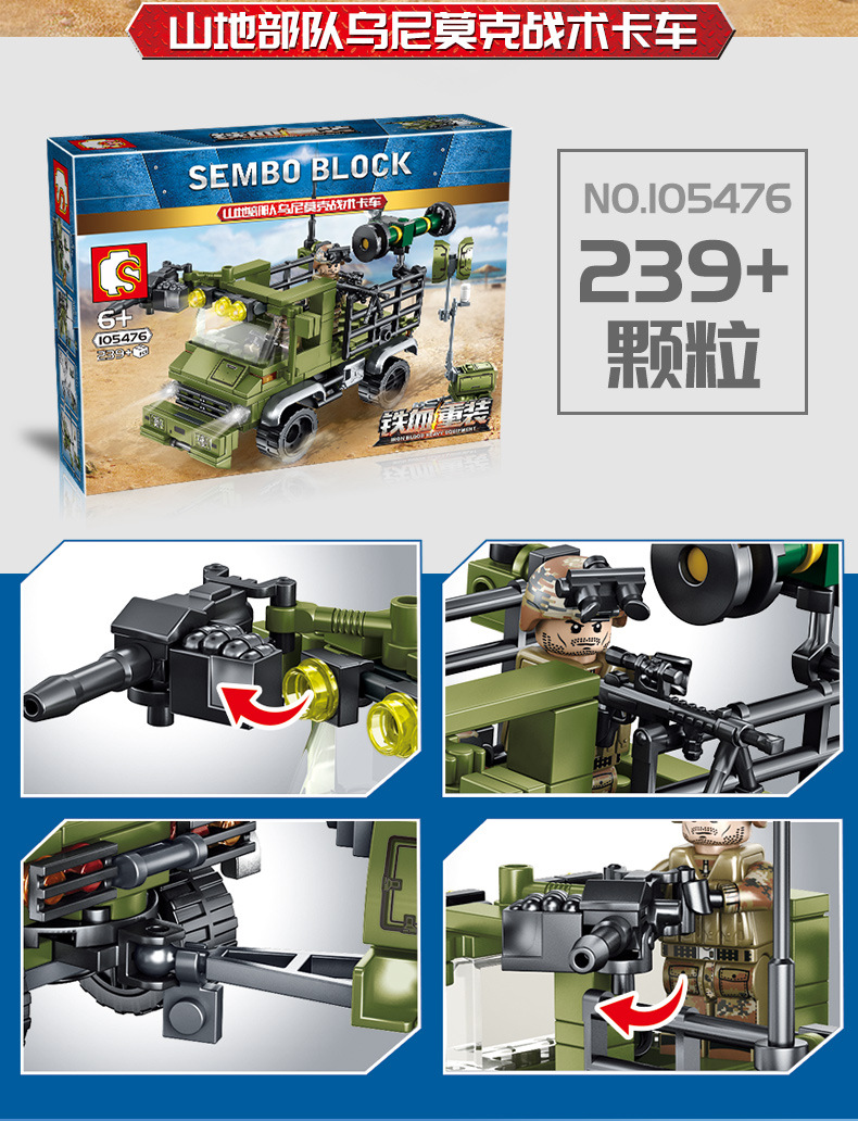 Sembo block 105475-105478 Military