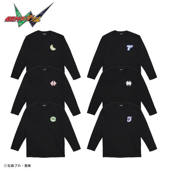 PRE-ORDER : Kamen Rider W One Point Long T-shirt