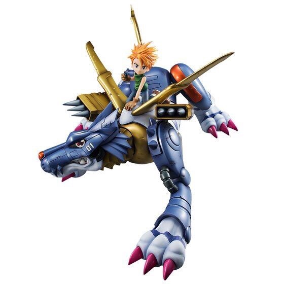 PRE-ORDER : PRECIOUS G.E.M. SERIES DIGIMON ADVENTURE METALGARURUMON & YAMATO ISHIDA