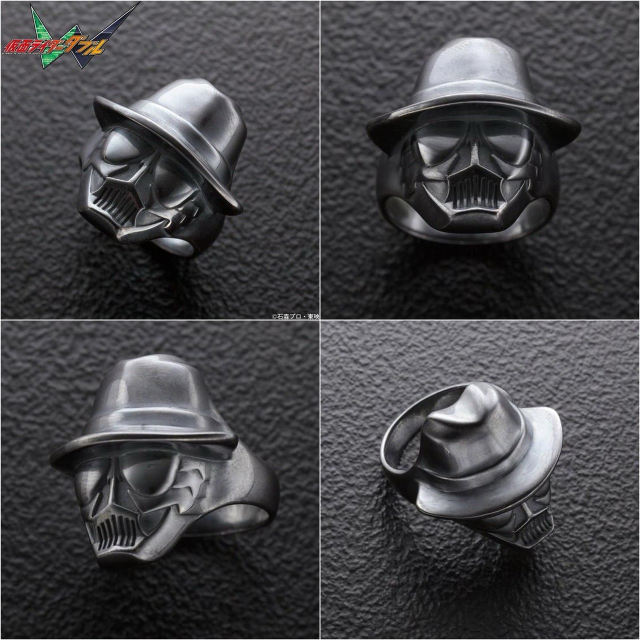 PRE-ORDER : Kamen Rider W Kamen Rider Skull Silver925 Face Ring