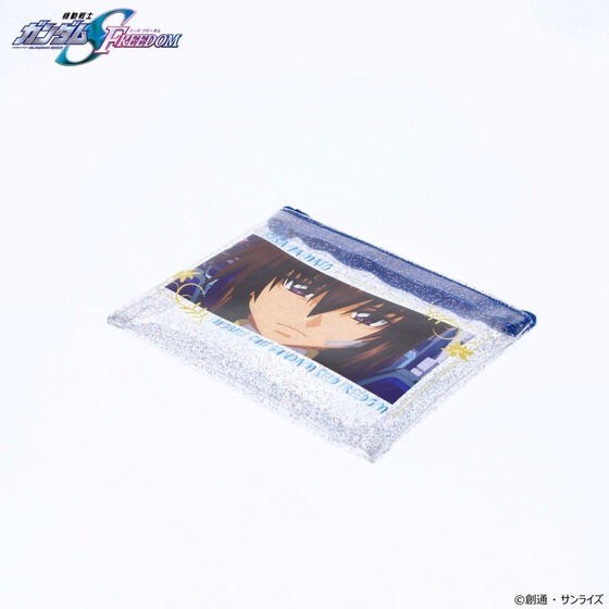 PRE-ORDER : Mobile Suit Gundam SEED FREEDOM Kira・Cagalli River Day Series Pouch with Glitter (2 types in total)