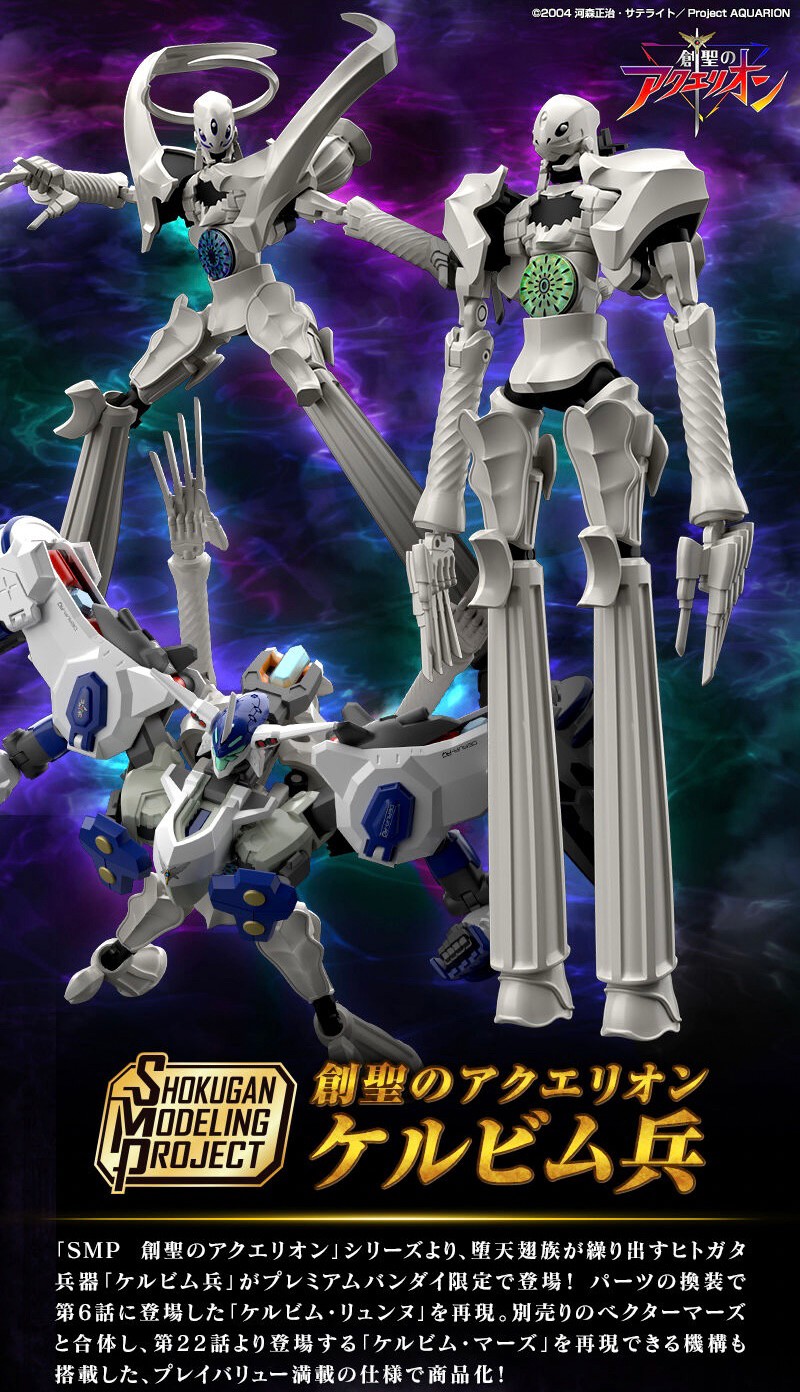 PRE-ORDER : SMP [SHOKUGAN MODELING PROJECT] Genesis of Aquarion Cherubim Soldier