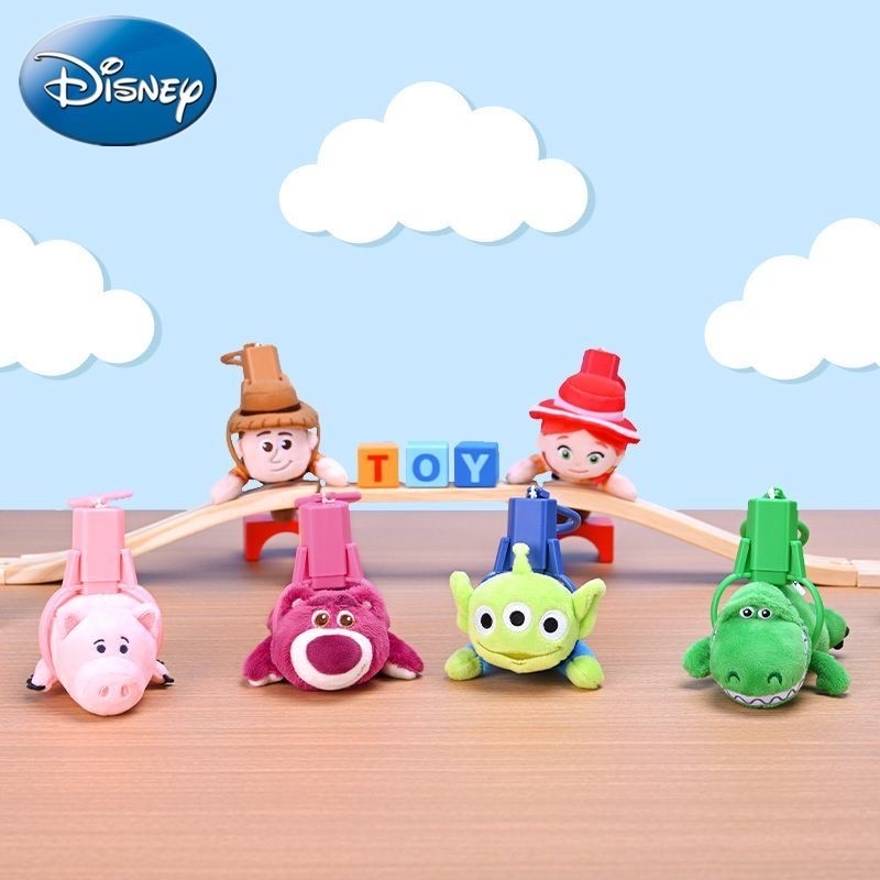 พวงกุญแจ ลิขสิทธิ์แท้ ได้ 1 ตัว | Disney - Toy Story - It’s Hang Time Plush Clip Keychain Series by Potdemiel