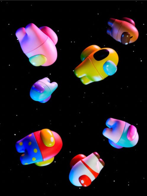 ฟิกเกอร์ BTAU BT21 : BT21 x Among Us by Line Friends