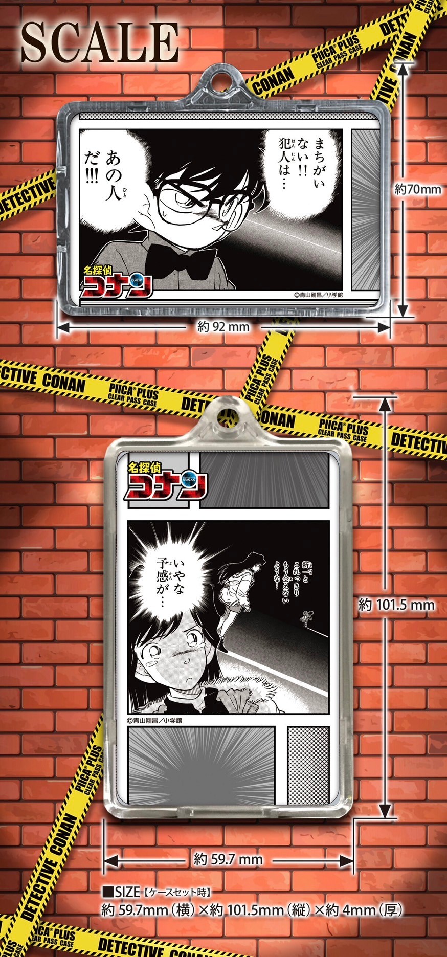 PRE-ORDER : Detective Conan PIICA+ Clear Pass Case