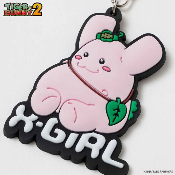 PRE-ORDER : X-girl × TIGER & BUNNY 2 RUBBER KEY HOLDER