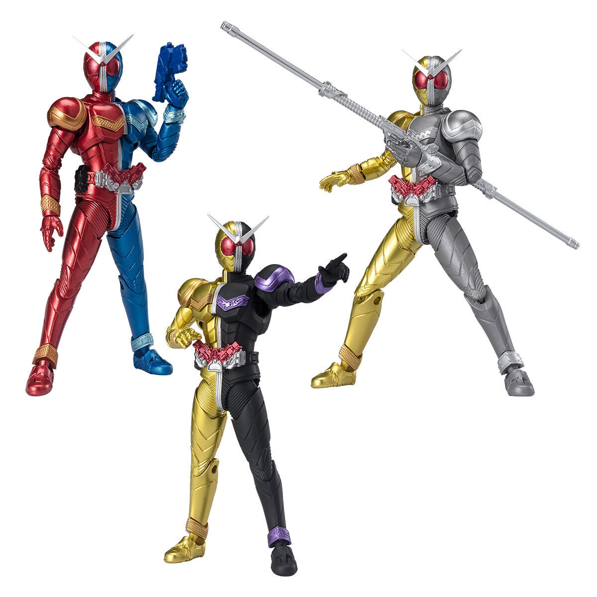 $ SHODO-XX Kamen Rider PB10 Kamen Rider W Half Change Set 02 (PB)