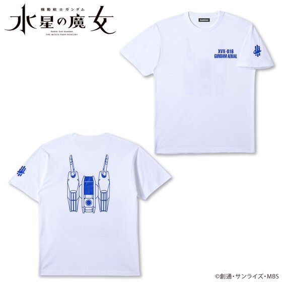 PRE-ORDER : Mobile Suit Gundam: The Witch from Mercury MS Motif Series T-shirt Gundam Aerial