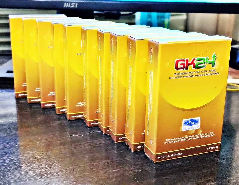 GK24 ตราเกร็กคู เซต 10 กล่องเฉลี่ยกล่องละ235 บ. GK 4 Capsule สมุนไพรจีนบำรุงร่างกาย