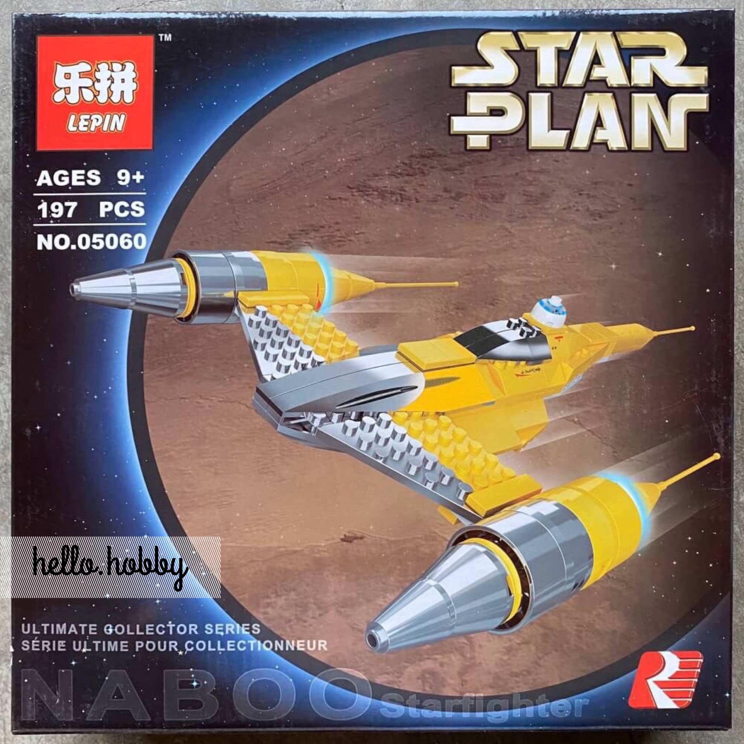 Lepin 05060 Star Wars Special Edition Naboo Starfighter 197pcs