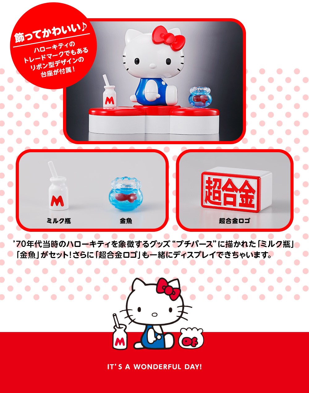 Pre-order : CHOGOKIN HELLO KITTY (45TH ANNIVERSARY)