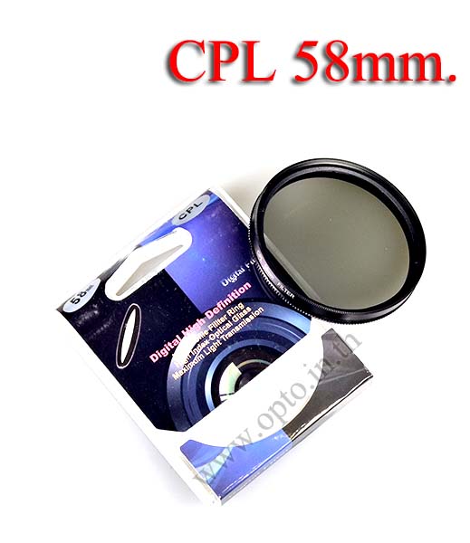 Digital Filter 58mm. CPL Circular Polarizing C-PL