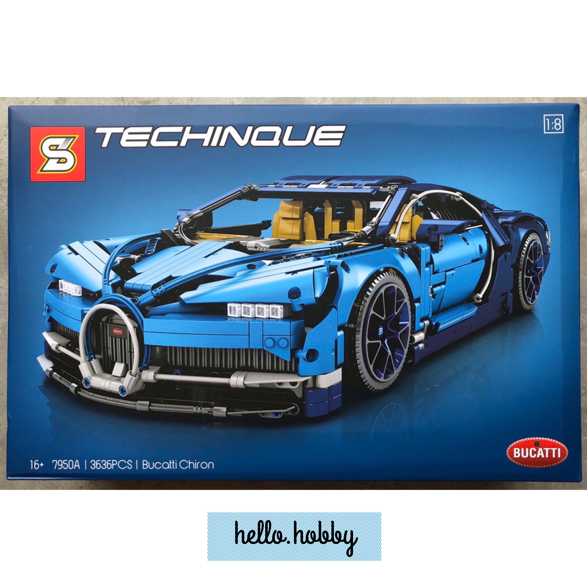 SY 7950A Bugatti Chiron 3636pcs