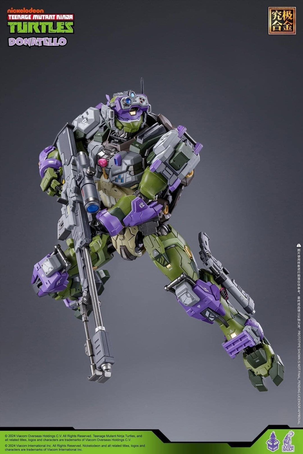 Pre-order : MechaHeat Teenage Mutant Ninja Turtles Donatello Diecast Action Figure by HeatBoys x XZOM SNAP