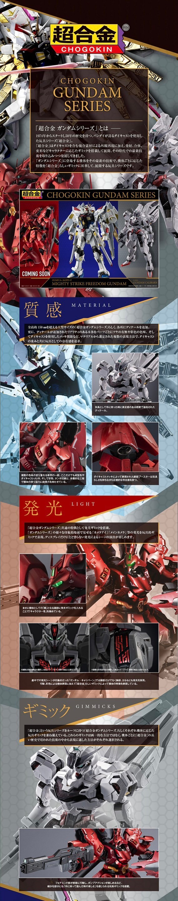 PRE-ORDER : Chogokin Mighty Strike Freedom Gundam