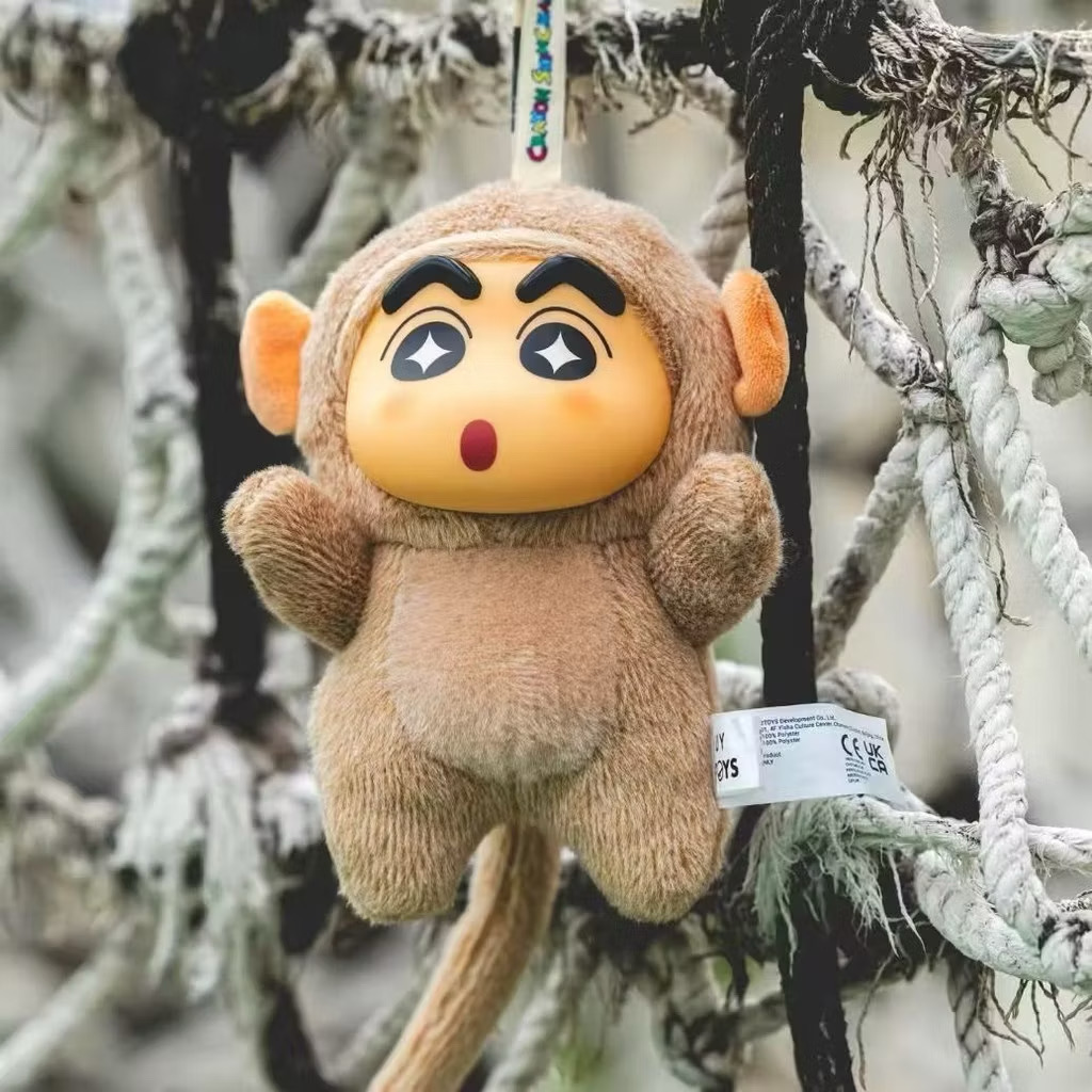 ตุ๊กตาพวงกุญแจ Crayon Shinchan Big Tail Series Plush Pendant Keychain by 52Toys