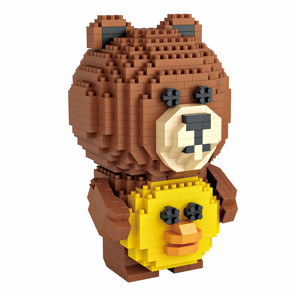 LOZ 9739 Line Town Brown&Sally 700pcs