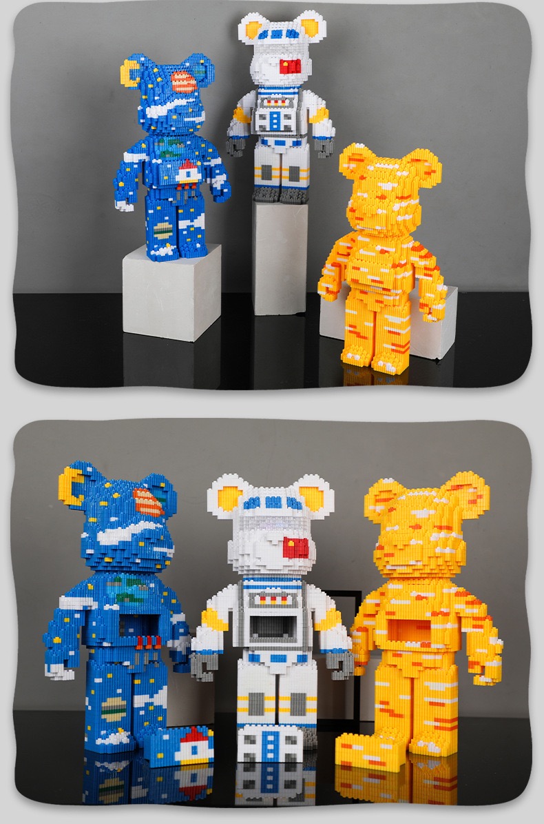 Haicaipin 57030 - 57039 Bearbrick (มีไฟ)