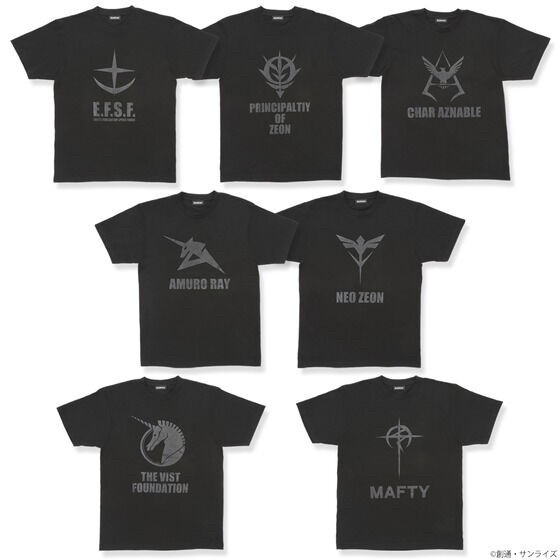 PRE-ORDER : Gundam Series BLACK Series Mark T-shirt