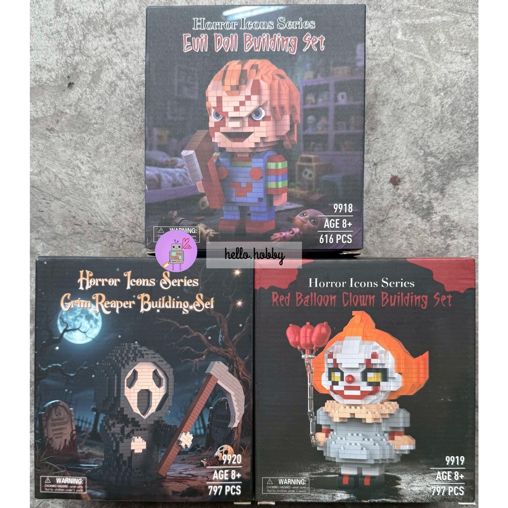 9918 - 9920 - Horror Icon Series - Chucky / Scream / IT