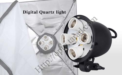 G804A Digital Day light Lamp E27 Bulb x4 Holder With Softbox 60x60cm