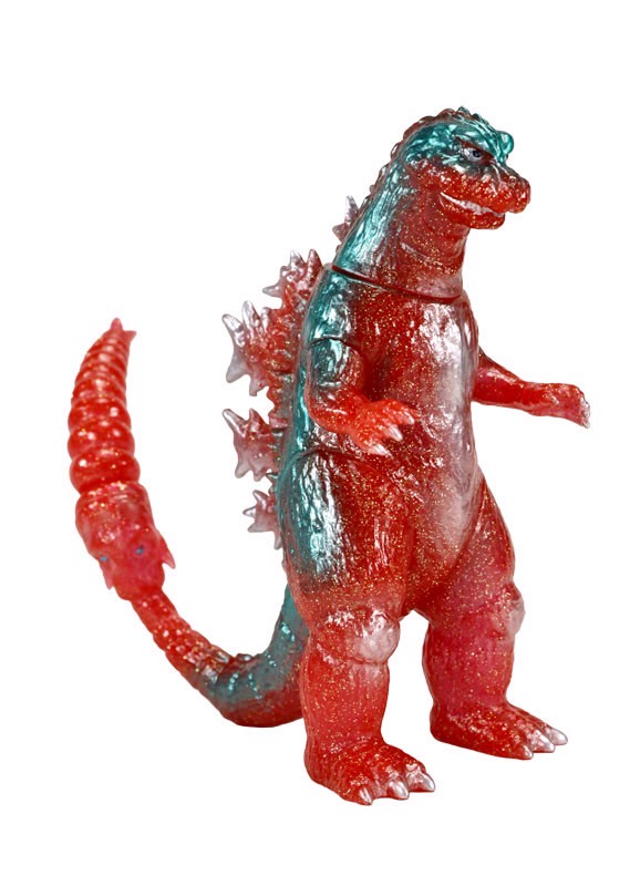 Godzilla - CCP Middle Size Series - Godzilla Vol.12 - Godzilla (1964) Retro Red Green Glitter Ver. Soft Vinyl by CCP (Lot JP)