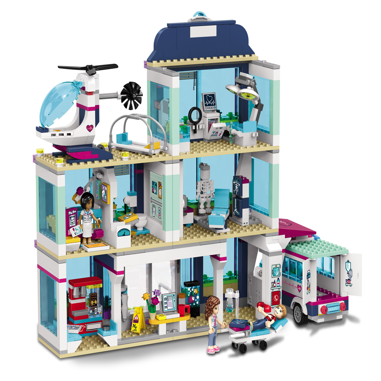 Lele 37036 Friends Heartlake Hospital 932pcs