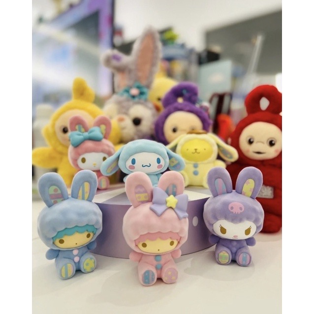 Sanrio Characters Rabbit Flocking Series by Miniso (Set of 6)