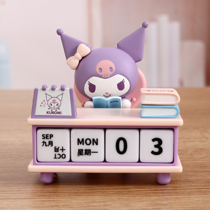 ปฏิทินตั้งโต๊ะ ลิขสิทธิ์แท้ Sanrio Desktop Calendar Kuromi by Langbowang