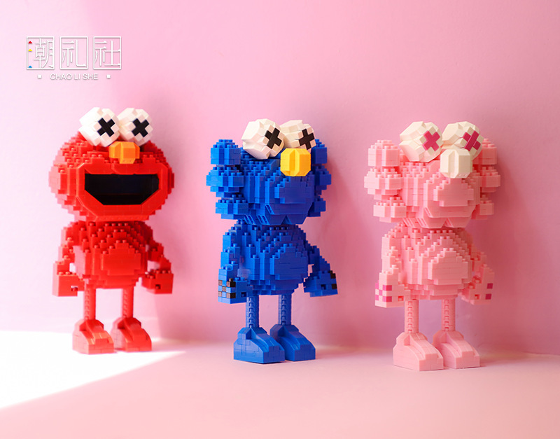 Chao Li She 38035-38037 KAWS BFF x Sesame Street